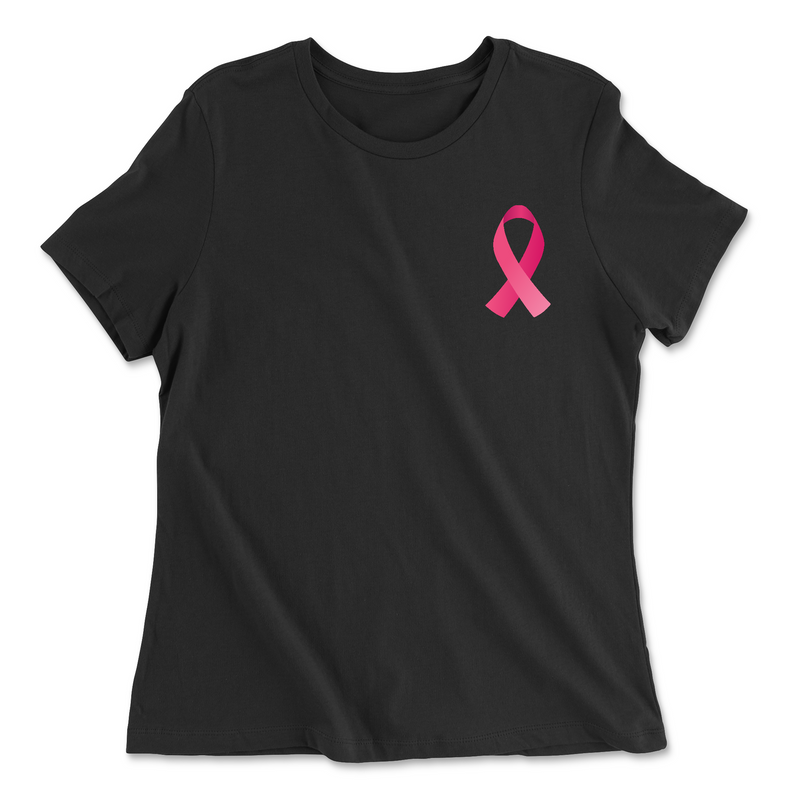 CrossFit Kaneohe Pink Ribbon Womens - Relaxed Jersey T-Shirt
