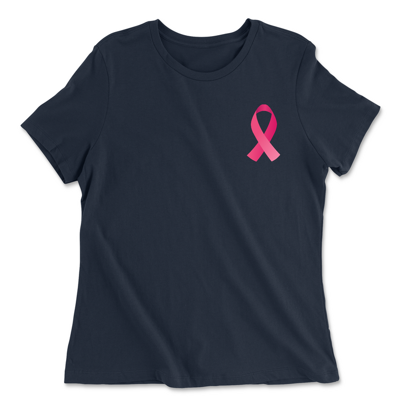 CrossFit Kaneohe Pink Ribbon Womens - Relaxed Jersey T-Shirt