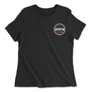 Womens 2X-Large BLACK Relaxed Jersey T-Shirt
