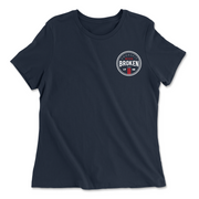 Womens 2X-Large NAVY Relaxed Jersey T-Shirt