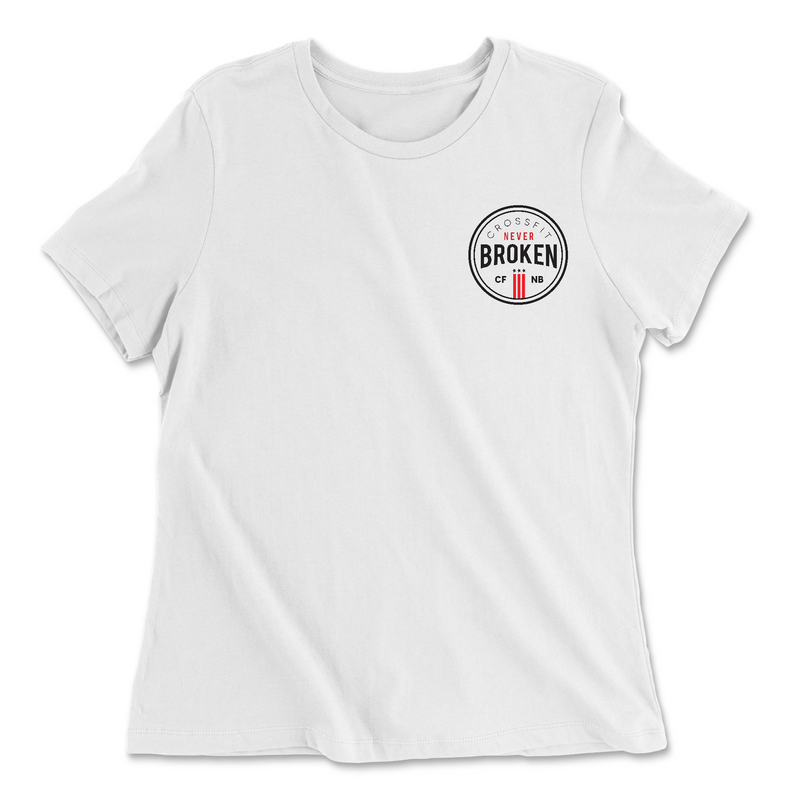 Womens 2X-Large WHITE Relaxed Jersey T-Shirt