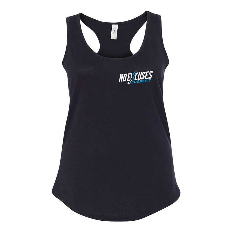 Womens 2X-Large BLACK Tank Top (Front Print Only)