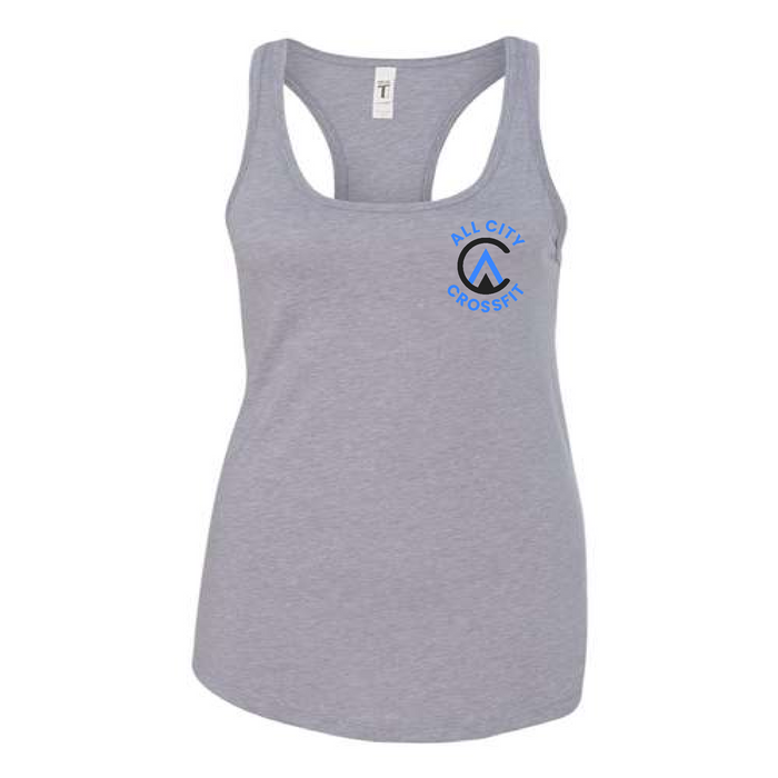 Womens 2X-Large HEATHER_GREY Tank Top (Front Print Only)