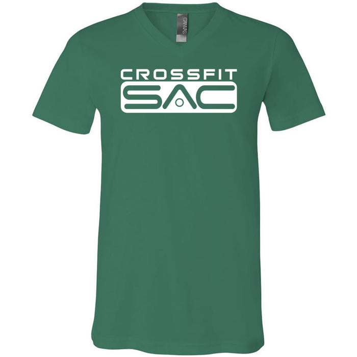 CrossFit SAC - 100 - One Color - Men's V-Neck T-Shirt