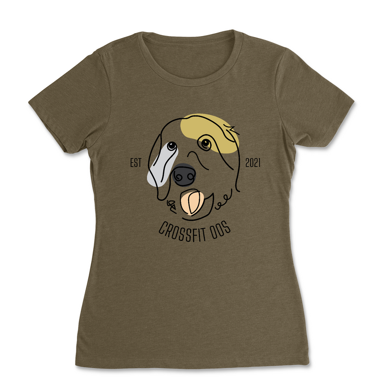 Womens 2X-Large MILITARY_GREEN T-Shirt