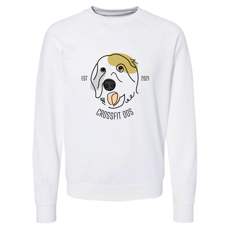 Mens 2X-Large WHITE CrewNeck