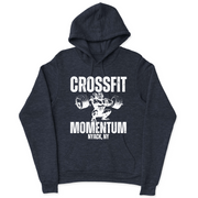 Mens 2X-Large NAVY_HEATHER Hooded T-Shirt
