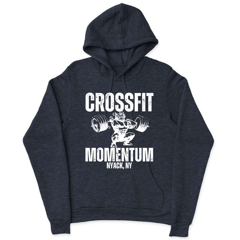 Mens 2X-Large NAVY_HEATHER Hooded T-Shirt