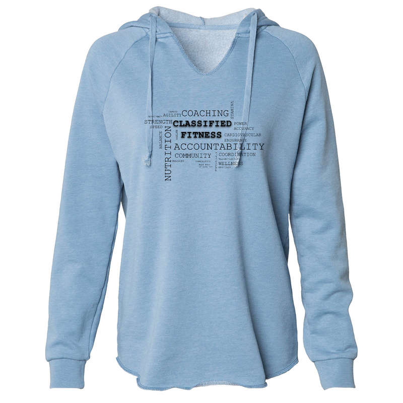 Womens 2X-Large MISTY_BLUE Hoodie