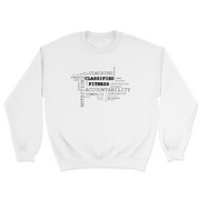 Mens 2X-Large WHITE Midweight Sweatshirt