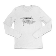 Mens 2X-Large WHITE Long Sleeve