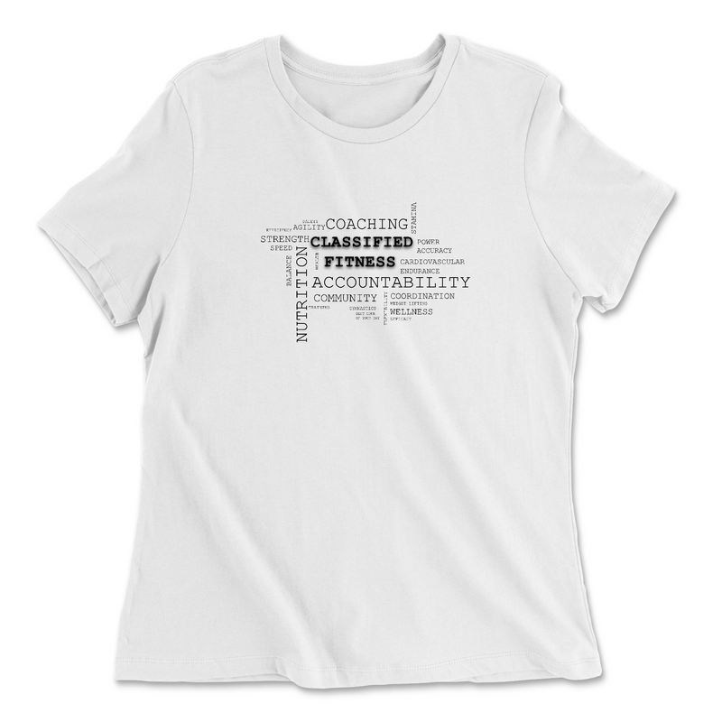 Womens 2X-Large WHITE Relaxed Jersey T-Shirt