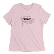 Womens 2X-Large PINK Relaxed Jersey T-Shirt