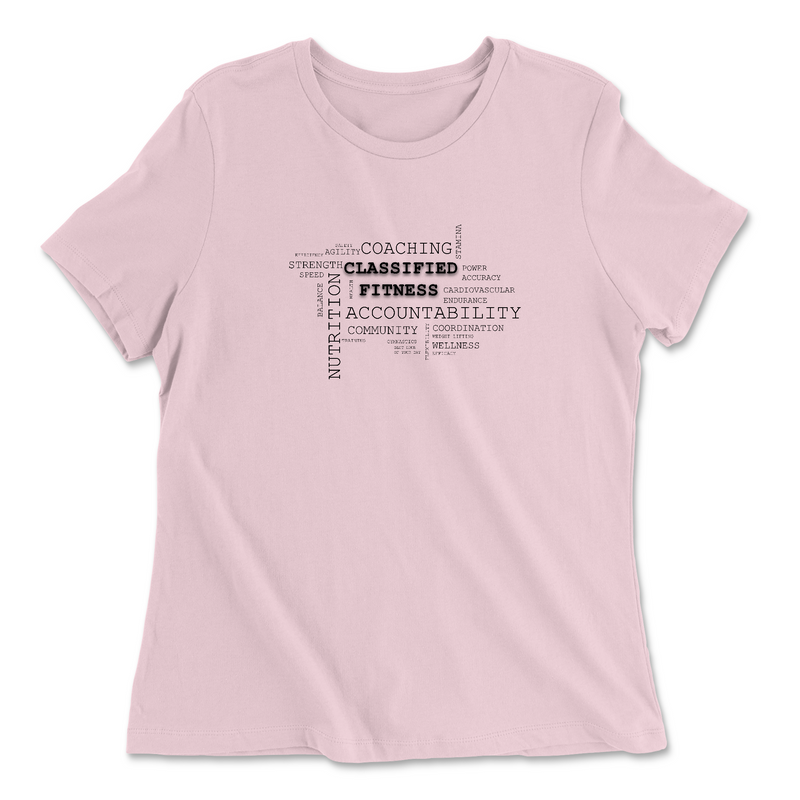 Womens 2X-Large PINK Relaxed Jersey T-Shirt