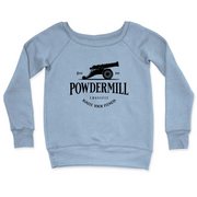 Womens 2X-Large MISTY_BLUE CrewNeck
