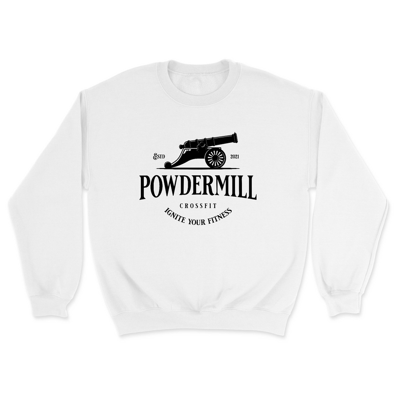 Mens 2X-Large WHITE Midweight Sweatshirt