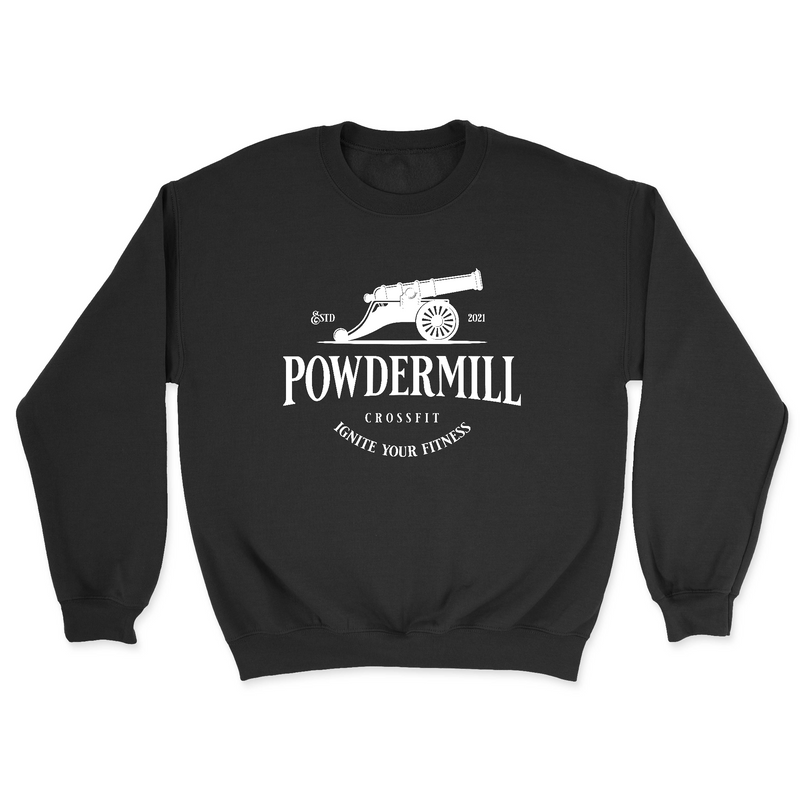 Mens 2X-Large BLACK Midweight Sweatshirt