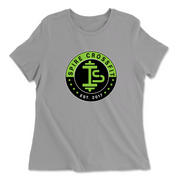 Womens 2X-Large SOLID_ATHETIC_GREY Relaxed Jersey T-Shirt