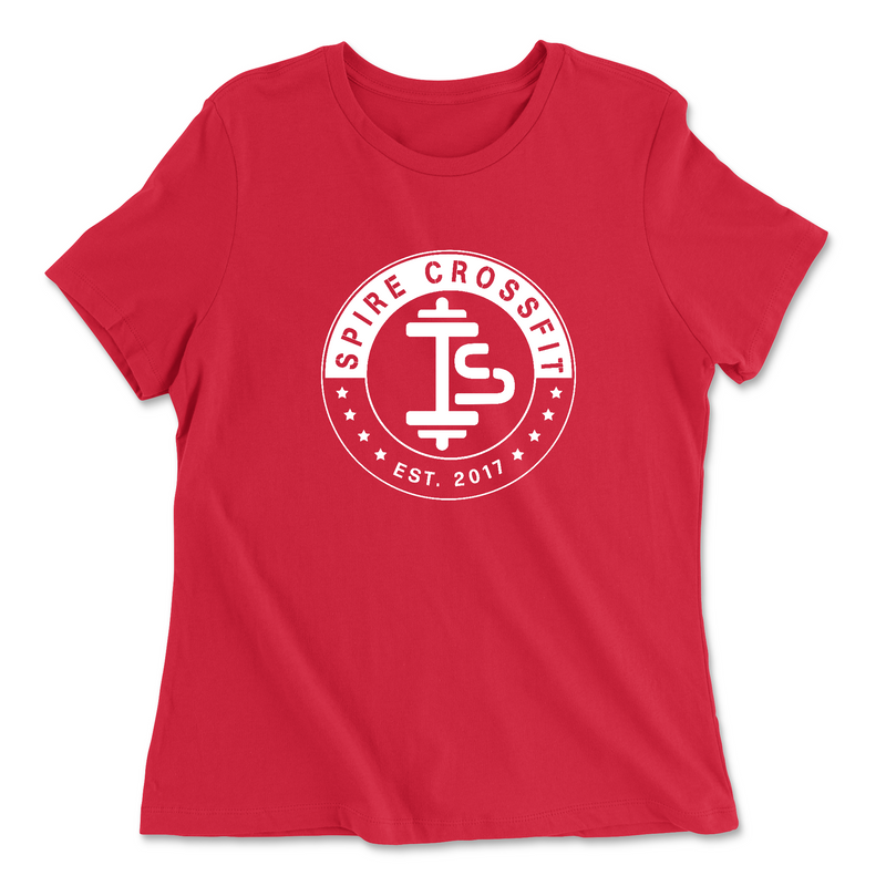 Womens 2X-Large RED Relaxed Jersey T-Shirt