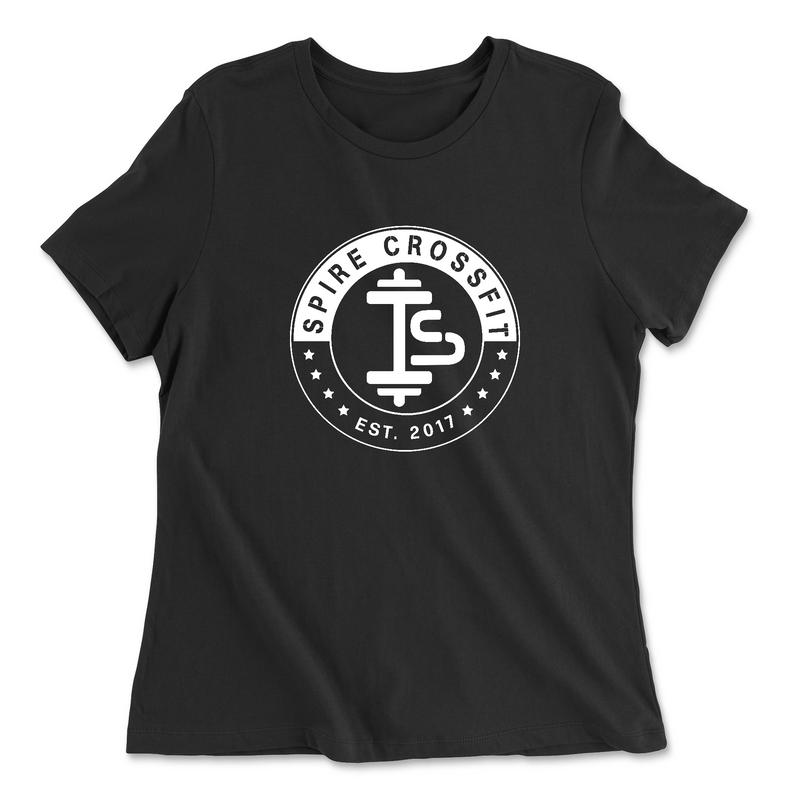 Womens 2X-Large BLACK Relaxed Jersey T-Shirt