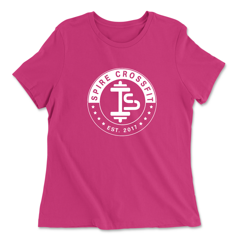 Womens 2X-Large BERRY Relaxed Jersey T-Shirt