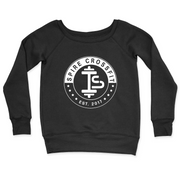 Womens 2X-Large BLACK CrewNeck