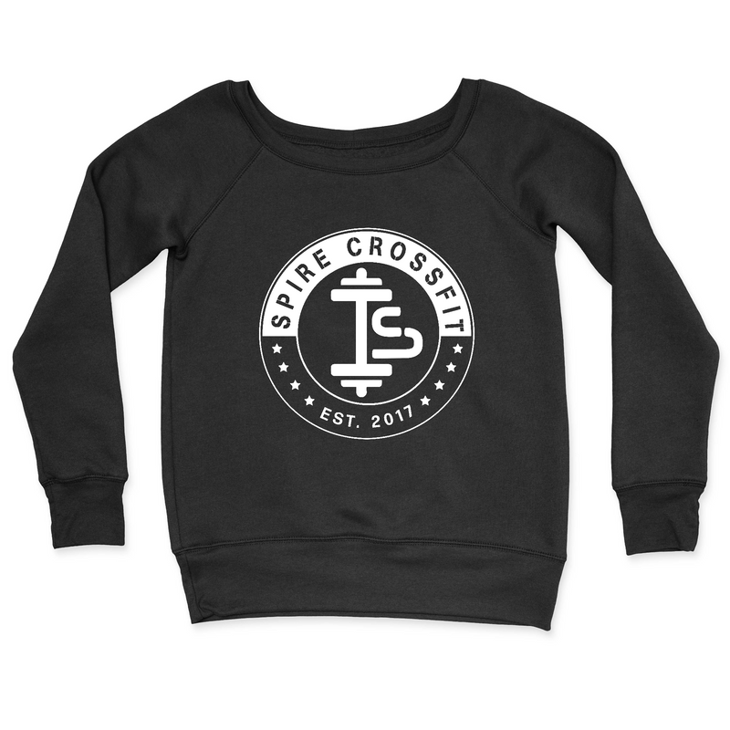 Womens 2X-Large BLACK CrewNeck