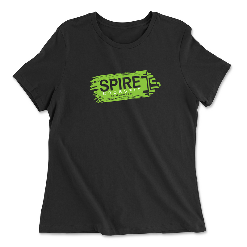 Womens 2X-Large BLACK Relaxed Jersey T-Shirt