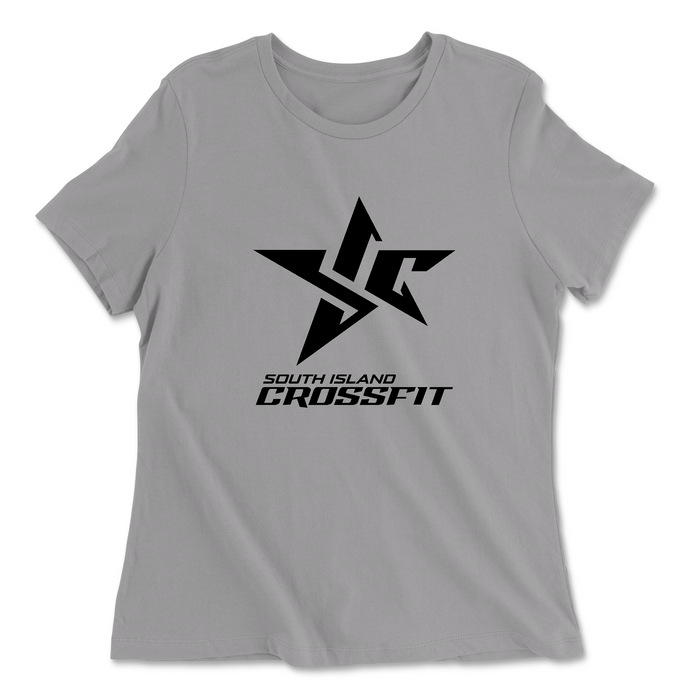 Womens 2X-Large SOLID_ATHETIC_GREY Relaxed Jersey T-Shirt