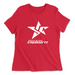Womens 2X-Large RED Relaxed Jersey T-Shirt