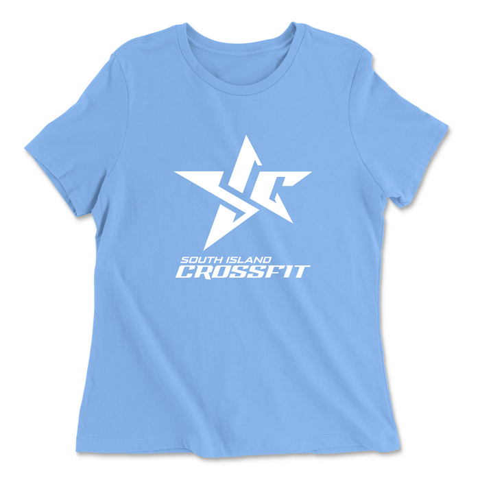 Womens 2X-Large CAROLINA_BLUE Relaxed Jersey T-Shirt