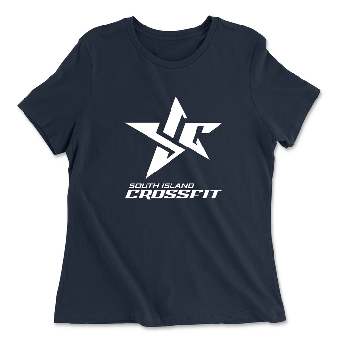 Womens 2X-Large NAVY Relaxed Jersey T-Shirt