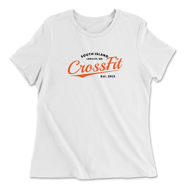 Womens 2X-Large WHITE Relaxed Jersey T-Shirt