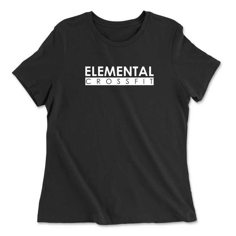 Elemental CrossFit White Womens - Relaxed Jersey T-Shirt