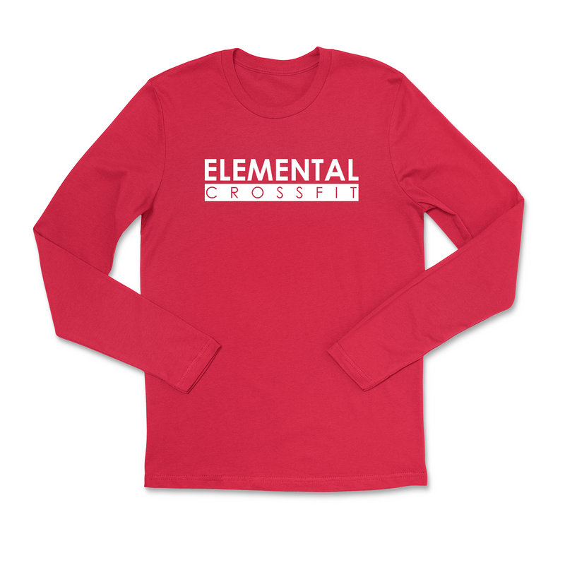 Elemental CrossFit White Mens - Long Sleeve