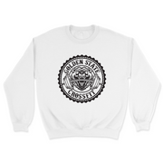 Mens 2X-Large WHITE Midweight Sweatshirt