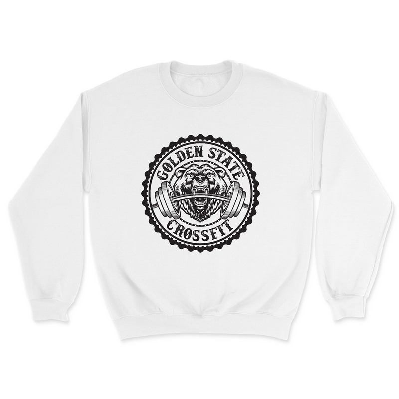 Mens 2X-Large WHITE Midweight Sweatshirt