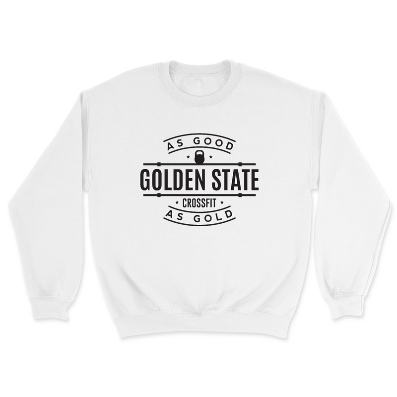 Mens 2X-Large WHITE Midweight Sweatshirt
