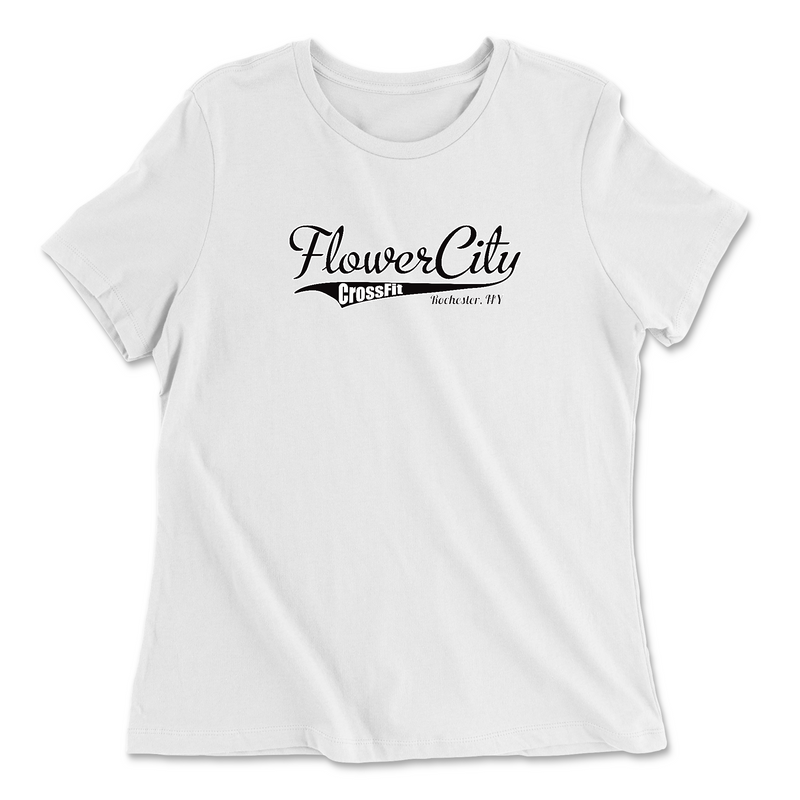 Womens 2X-Large WHITE Relaxed Jersey T-Shirt