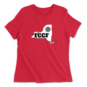Womens 2X-Large RED Relaxed Jersey T-Shirt