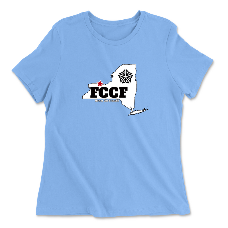 Womens 2X-Large CAROLINA_BLUE Relaxed Jersey T-Shirt