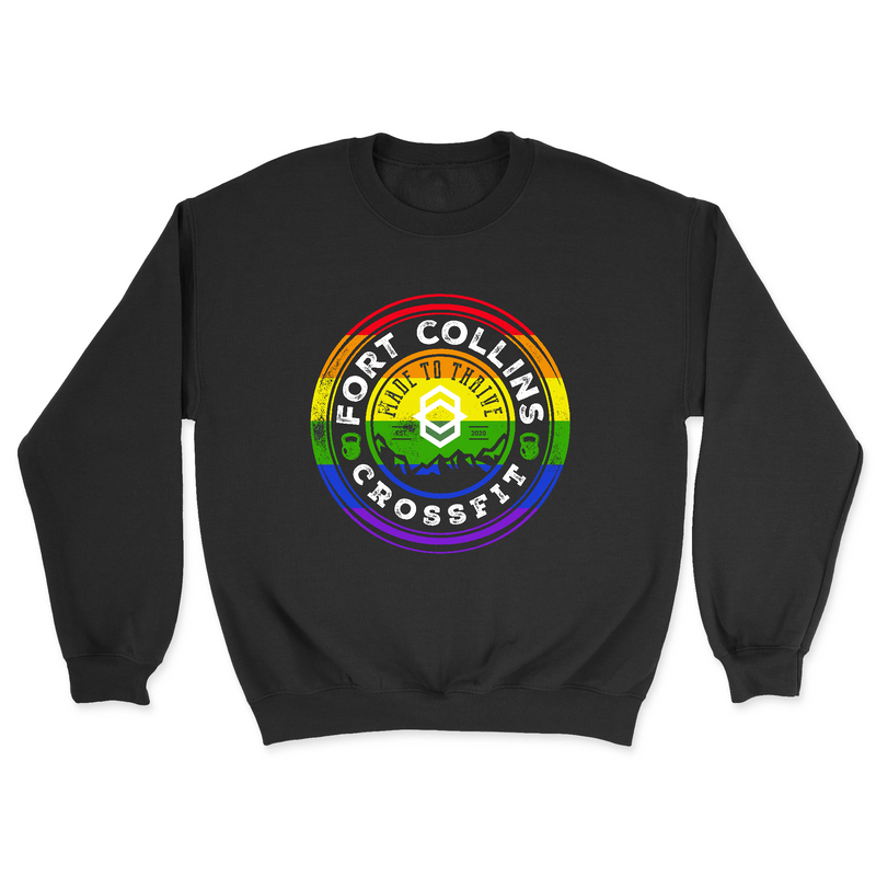 Mens 2X-Large BLACK Midweight Sweatshirt