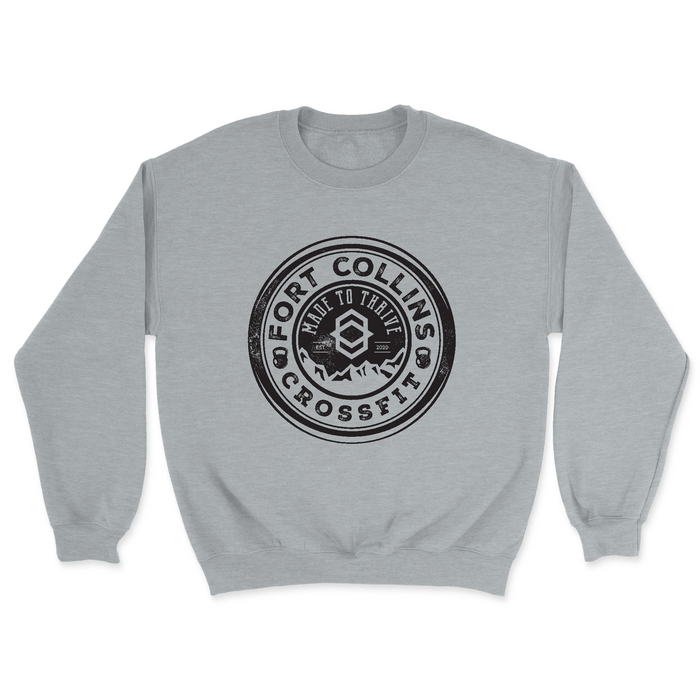 Mens 2X-Large GRAY_HEATHER Midweight Sweatshirt