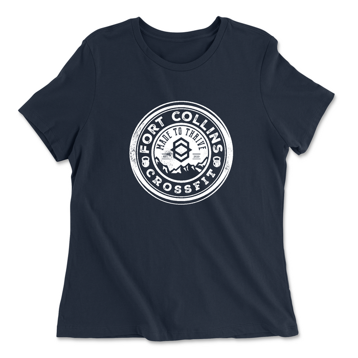 Womens 2X-Large NAVY Relaxed Jersey T-Shirt