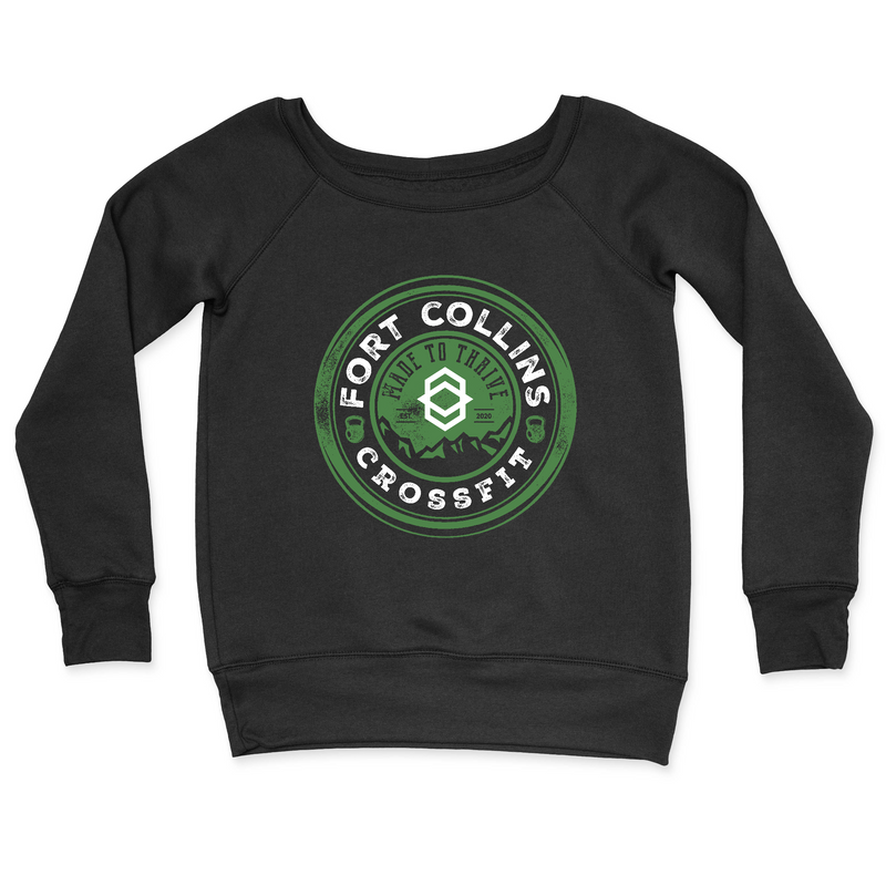 Womens 2X-Large BLACK CrewNeck