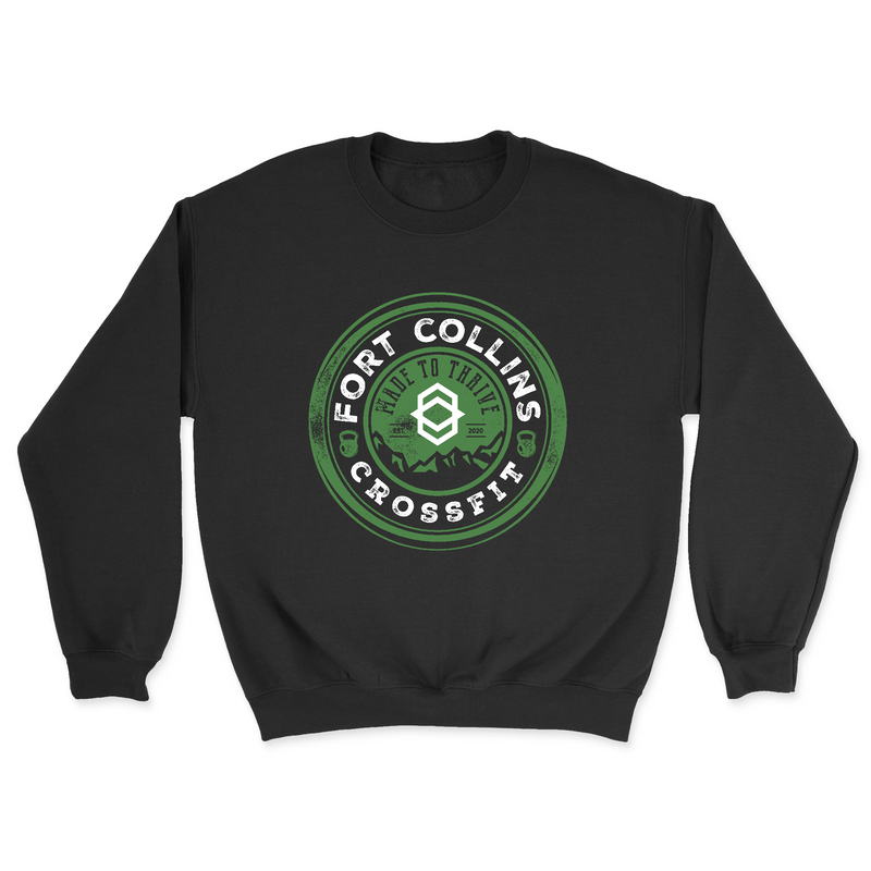 Mens 2X-Large BLACK Midweight Sweatshirt