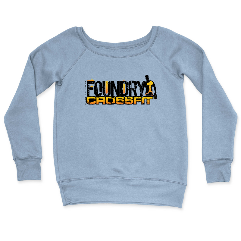 Womens 2X-Large MISTY_BLUE CrewNeck