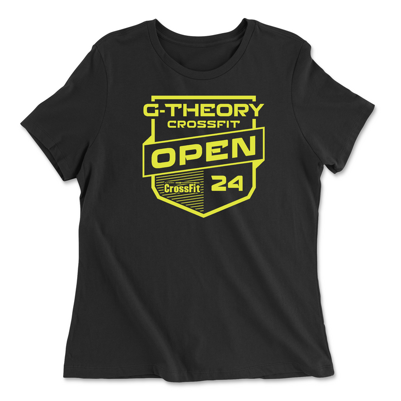 Womens 2X-Large BLACK Relaxed Jersey T-Shirt