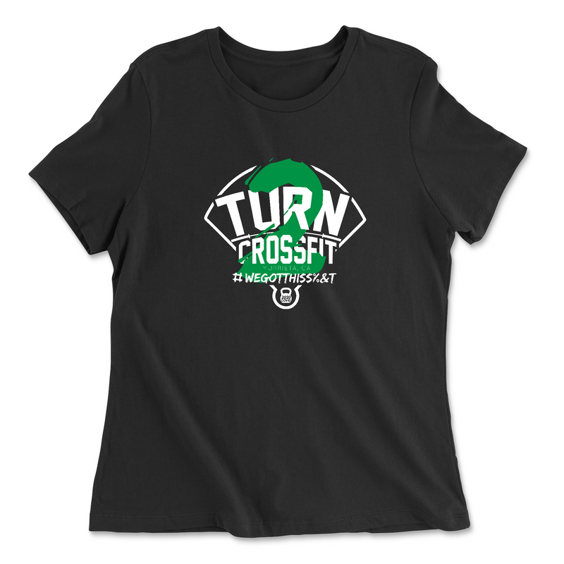Womens 2X-Large BLACK Relaxed Jersey T-Shirt