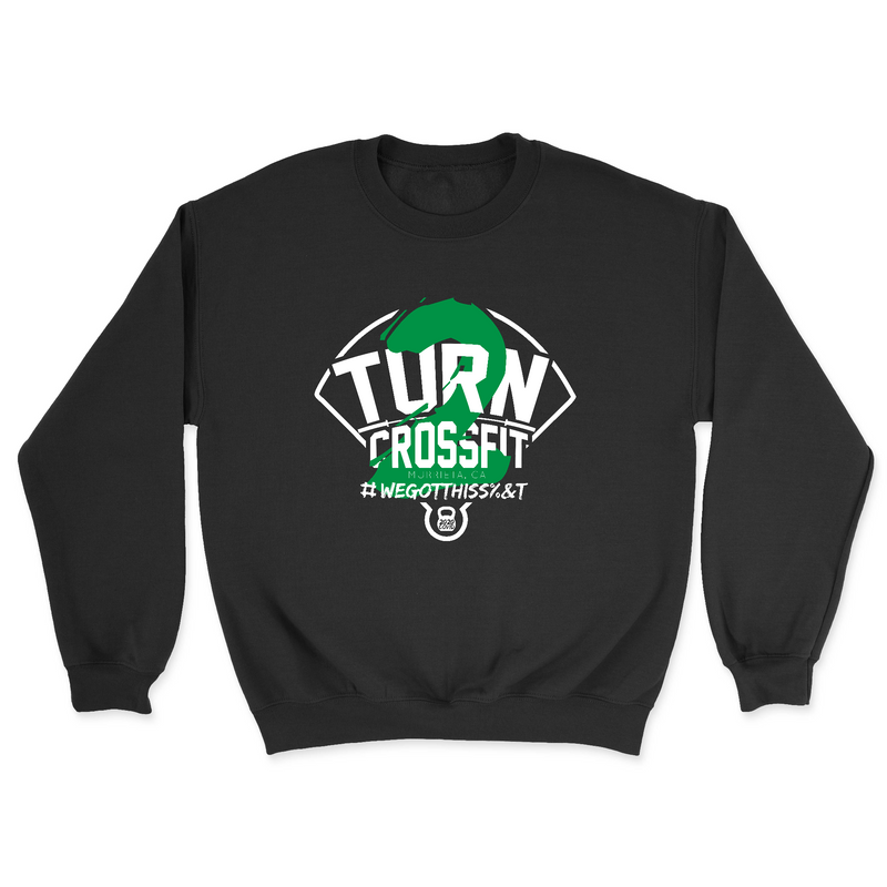 Mens 2X-Large BLACK Midweight Sweatshirt